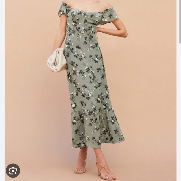 Reformation dress in verde - Picture 1 of 4
